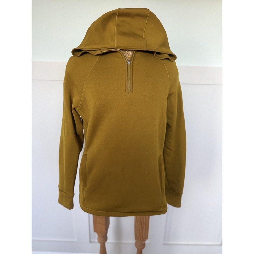 ATHLETA Altitude Polartec Hoodie Sweatshirt Large Palo Verde yellow mustard